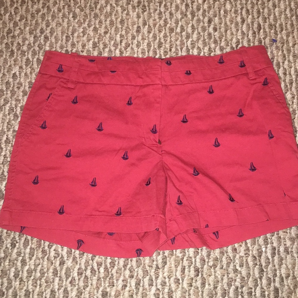 Red sailboat shorts